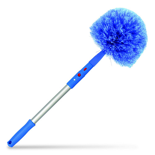 Gritt Commercial Cobweb/Corner Duster Brush with 20" Pole, 2/Kit (GRI1082PK)