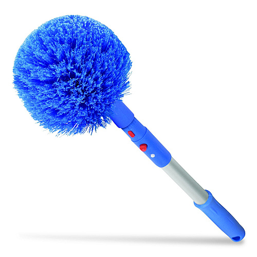 Gritt Commercial Cobweb/Corner Duster Brush with 20" Pole, 3/Kit (GRI1083PK)