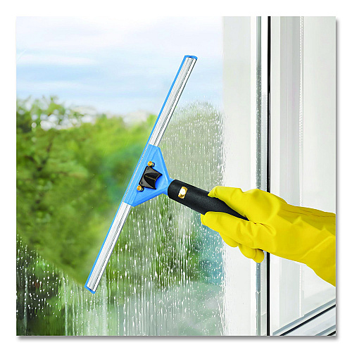 Gritt Commercial Swivel Window Squeegee with Quick Release, 18" Wide Blade (GRI12918)