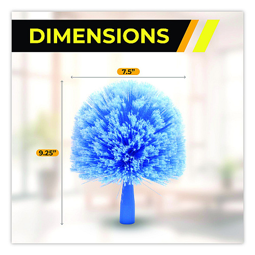 Gritt Commercial Cobweb/Corner Duster Brush, 8" Length, 6/Pack (GRI1036PK)