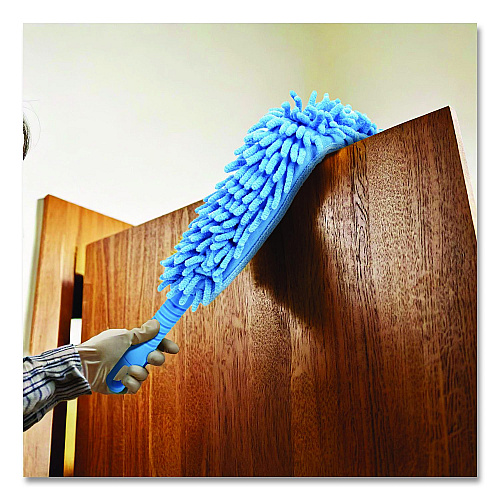 Gritt Commercial Flexible Wand Duster with Microfiber and Chenille Sleeve, 22" Length, 2/Pack (GRI1762PK)