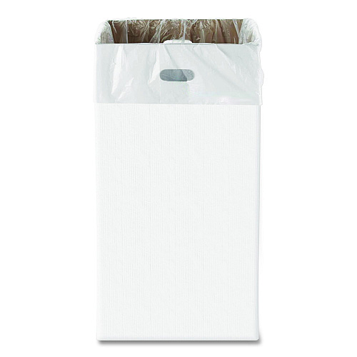 Gritt Commercial 30 Gallon Corrugated Cardboard Trash Can and Recycling Container, White, 4/Carton (GRI52030G4)