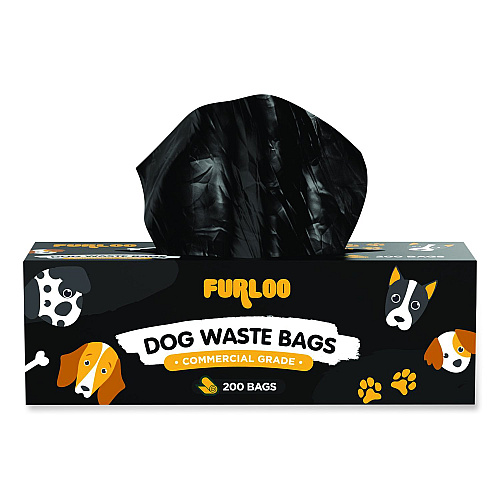 Furloo Pet Waste Station Starter Kit with Roll Bag Dispenser, Bags and Liners, 11.5 gal, Top Door, Green (FLO1RSGB)