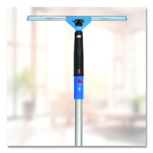 Gritt Commercial Pro Window Washing Kit with Swivel Squeegee and 6 ft Telescopic Pole, 14" Wide Blade, 3/Kit (GRI1306F143P)