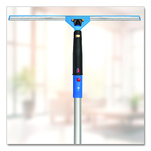 Gritt Commercial Pro Window Washing Kit with Swivel Window Squeegee and 20" Pole, 18" Wide Blade, 2/Kit (GRI131182PK)