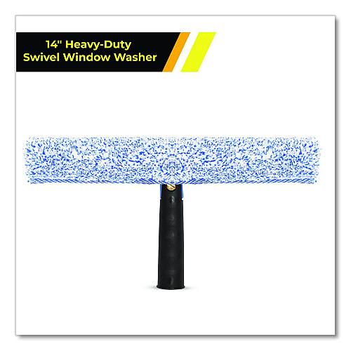 Gritt Commercial Heavy-Duty Swivel Window Washer, 14" Wide Blade, 2/Pack (GRI1332PK)
