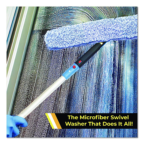 Gritt Commercial Heavy-Duty Swivel Window Washer, 18" Wide Blade, 3/Pack (GRI133183PK)