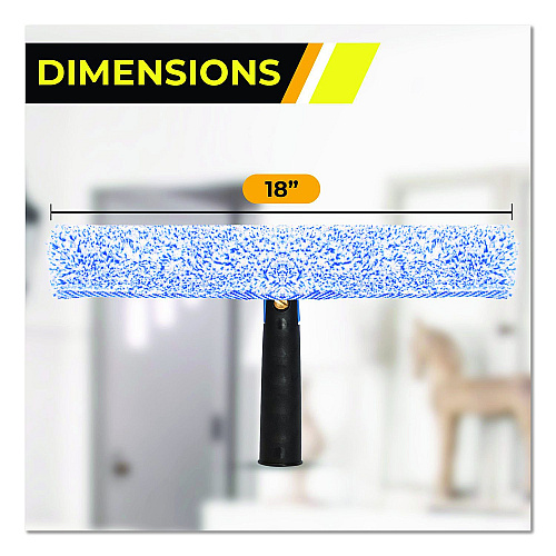 Gritt Commercial Heavy-Duty Swivel Window Washer, 18" Wide Blade, 12/Carton (GRI1331812PK)