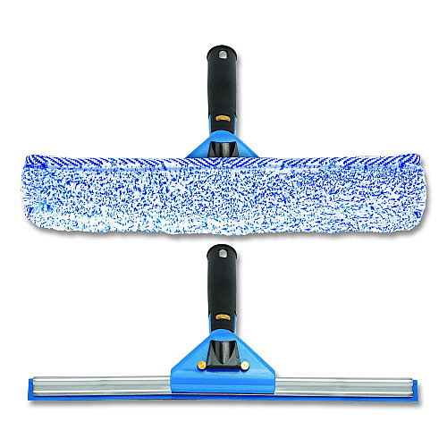 Gritt Commercial Swivel Window Washing Kit with Squeegee and Washer, 14" Wide (GRI136)