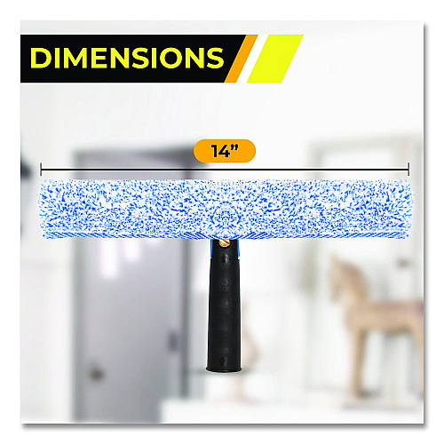 Gritt Commercial Swivel Window Washing Kit with Squeegee and Washer, 14" Wide (GRI136)