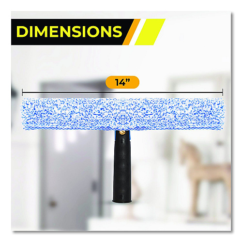 Gritt Commercial Swivel Window Washing Kit with Squeegee and Washer, 14" Wide, 3/Kit (GRI1363PK)