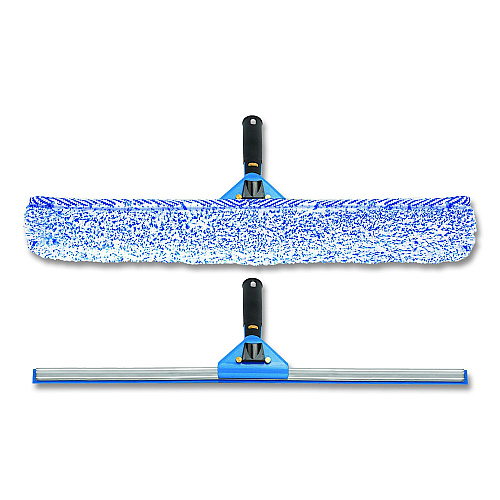 Gritt Commercial Swivel Window Washing Kit with Squeegee and Washer, 18" Wide (GRI13618)