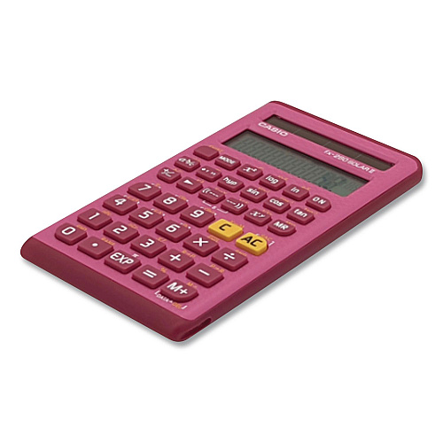 Casio FX-260 Solar II All-Purpose Scientific Calculator, 10-Digit LCD, Pink (FX260SLRIIPK)