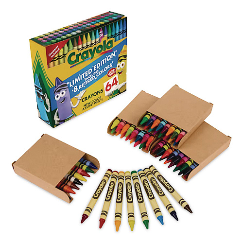 Crayola Limited Edition Collection Crayons, Regular Size, 64 Assorted Colors, 64/Box (523021)