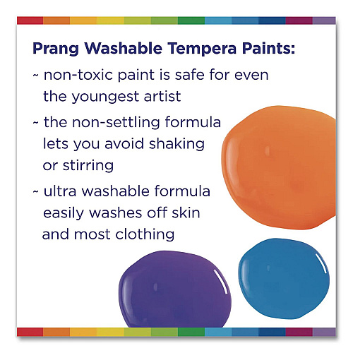 Prang Washable Paint, Blue, 16 oz Dispenser-Cap Bottle (10705)