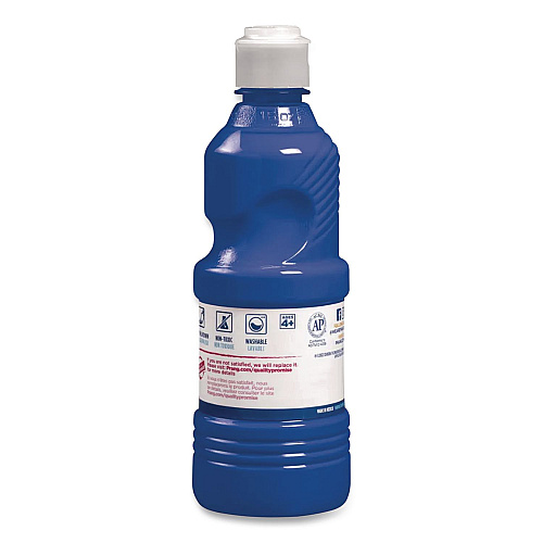 Prang Washable Paint, Blue, 16 oz Dispenser-Cap Bottle (10705)
