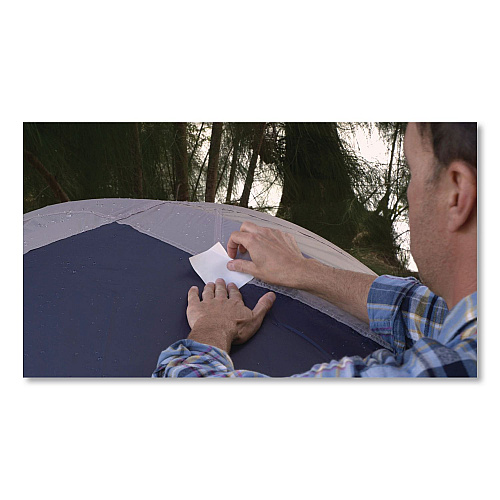 Flex Seal Flex Tape Strong Rubberized Waterproof Tape, 39 mils Thick, 4" x 3", White, 2 Patches/Pack, 24/Carton (TFSWHTMINI)