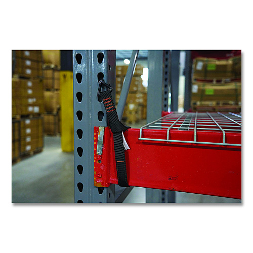 ergodyne Squids 3169 Warehouse Racking Stabilizer Strap, 250 lb Capacity, 1.25" x 24", Black (19277)