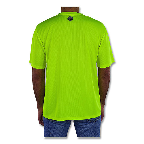 ergodyne GloWear 8092 Non-Certified Essential Hi-Vis T-Shirt, Medium, Lime (21793)