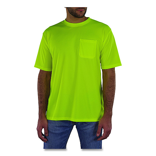 ergodyne GloWear 8092 Non-Certified Essential Hi-Vis T-Shirt, X-Large, Lime (21795)
