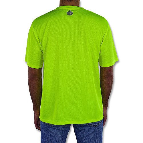 ergodyne GloWear 8092 Non-Certified Essential Hi-Vis T-Shirt, X-Large, Lime (21795)