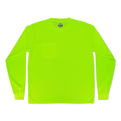 ergodyne GloWear 8093 Non-Certified Essential Hi-Vis Long Sleeve T-Shirt, X-Large, Lime (21815)