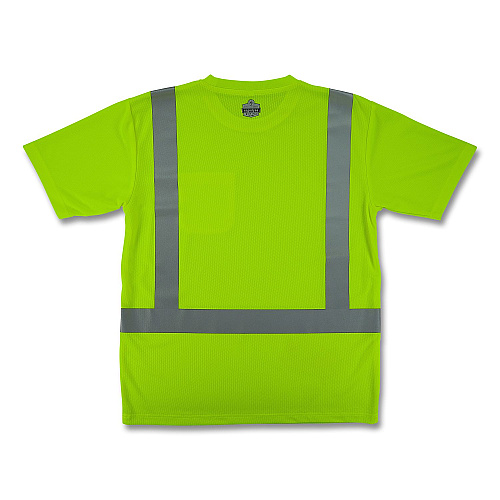ergodyne GloWear 8282 Class 2 Essential Hi-Vis T-Shirt, X-Small, Lime (21831)