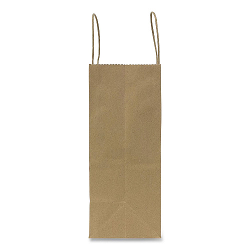 Karat Paper Shopping Bag, Rope Handles, Small Size, 8.1 x 4.5 x 10.6, Kraft, 250/Carton (FPSB100)