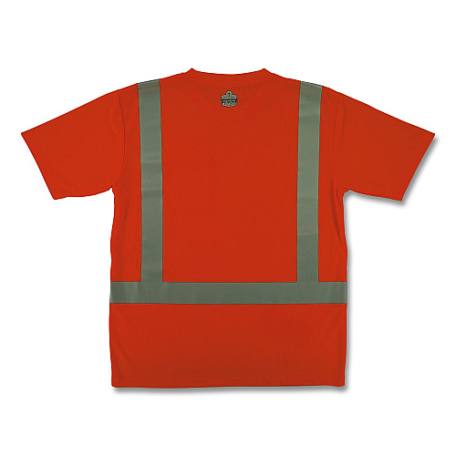 ergodyne GloWear 8282 Class 2 Essential Hi-Vis T-Shirt, Medium, Orange (21853)
