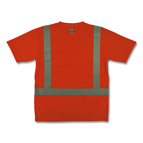 ergodyne GloWear 8282 Class 2 Essential Hi-Vis T-Shirt, Large, Orange (21854)