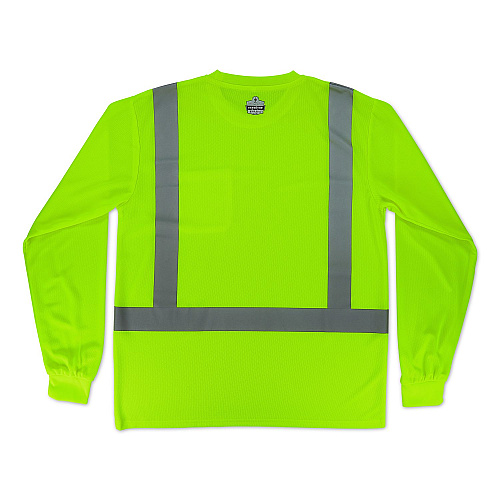 ergodyne GloWear 8284 Class 2 Essential Hi-Vis Long Sleeve T-Shirt, 3X-Large, Lime (21877)