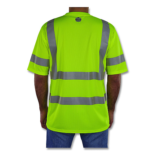 ergodyne GloWear 8367 Class 3 Essential Hi-Vis T-Shirt, 5X-Large, Lime (22039)