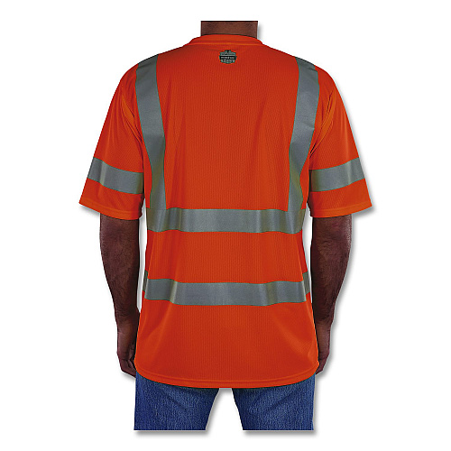 ergodyne GloWear 8367 Class 3 Essential Hi-Vis T-Shirt, 2X-Large, Orange (22046)