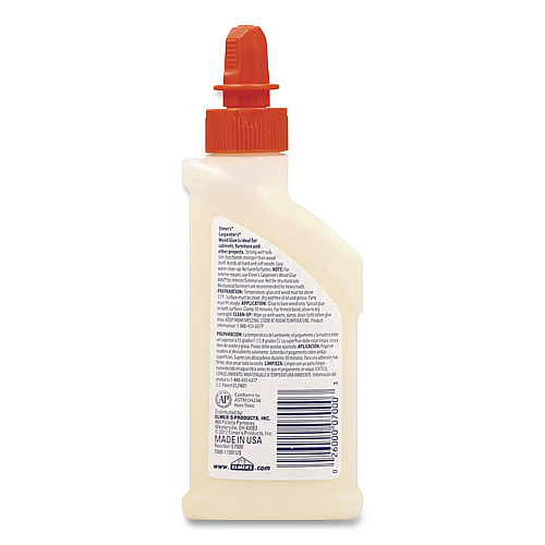 Elmer's Carpenter Wood Glue, 4 oz, Dries Beige, 12/Carton (E7000)