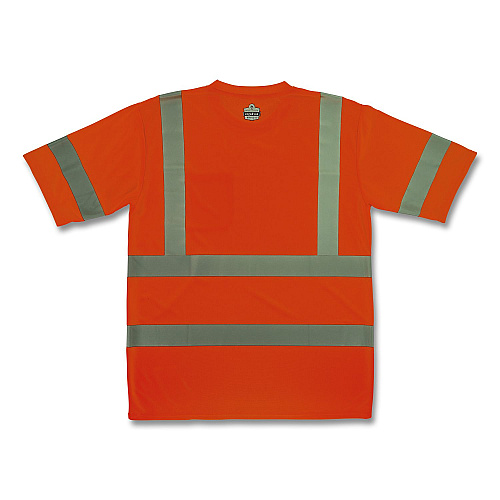 ergodyne GloWear 8367 Class 3 Essential Hi-Vis T-Shirt, 4X-Large, Orange (22048)