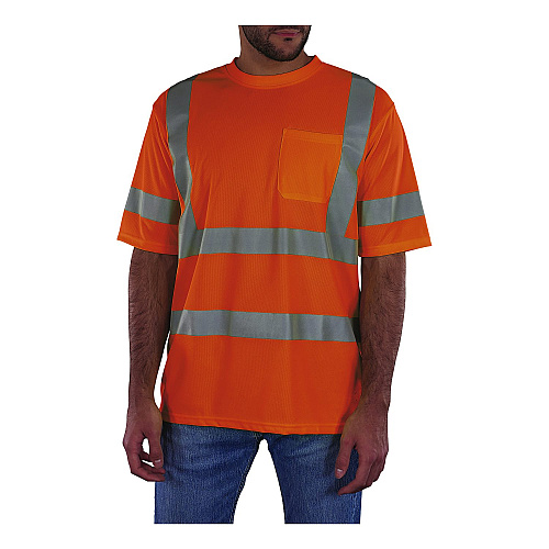 ergodyne GloWear 8367 Class 3 Essential Hi-Vis T-Shirt, 5X-Large, Orange (22049)