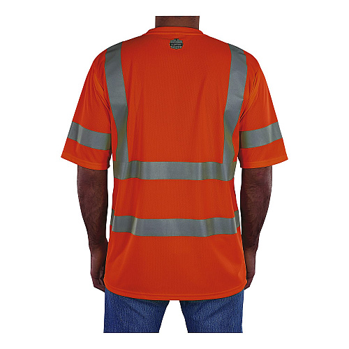 ergodyne GloWear 8367 Class 3 Essential Hi-Vis T-Shirt, 5X-Large, Orange (22049)