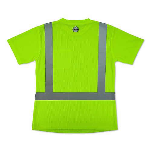 ergodyne GloWear 8274 Class 2 Women's Essential Hi-Vis T-Shirt, X-Small, Lime (22071)