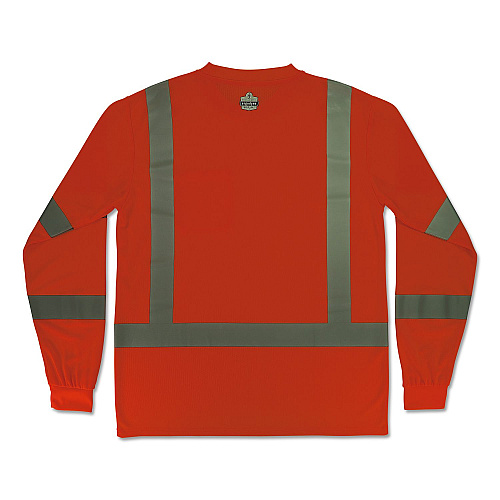 ergodyne GloWear 8368 Class 3 Essential Hi-Vis Long Sleeve T-Shirt, 2X-Large, Orange (22066)