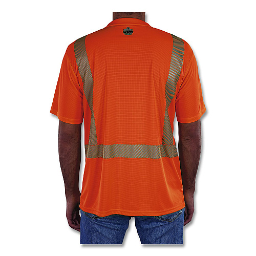 ergodyne GloWear 8292 Class 2 Performance Hi-Vis T-Shirt, 4X-Large, Orange (22248)