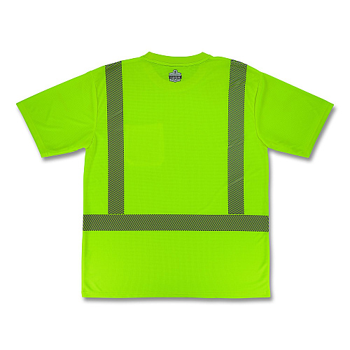 ergodyne GloWear 8292 Class 2 Performance Hi-Vis T-Shirt, Medium, Lime (22233)