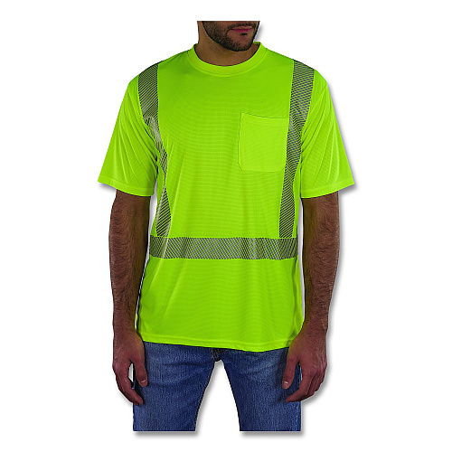 ergodyne GloWear 8292 Class 2 Performance Hi-Vis T-Shirt, Medium, Lime (22233)
