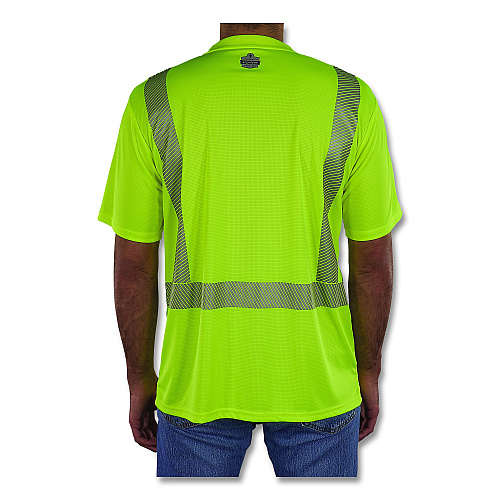 ergodyne GloWear 8292 Class 2 Performance Hi-Vis T-Shirt, X-Large, Lime (22235)