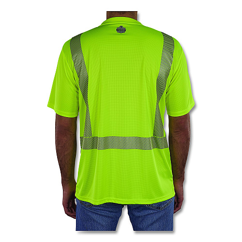 ergodyne GloWear 8292 Class 2 Performance Hi-Vis T-Shirt, 2X-Large, Lime (22236)