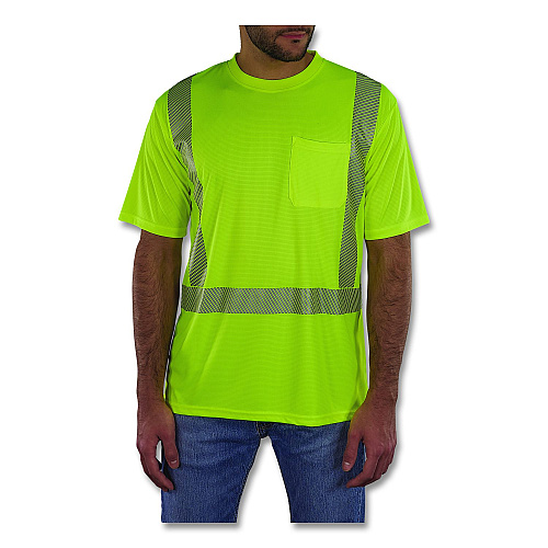 ergodyne GloWear 8292 Class 2 Performance Hi-Vis T-Shirt, 5X-Large, Lime (22239)