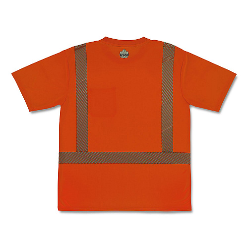 ergodyne GloWear 8292 Class 2 Performance Hi-Vis T-Shirt, Small, Orange (22242)