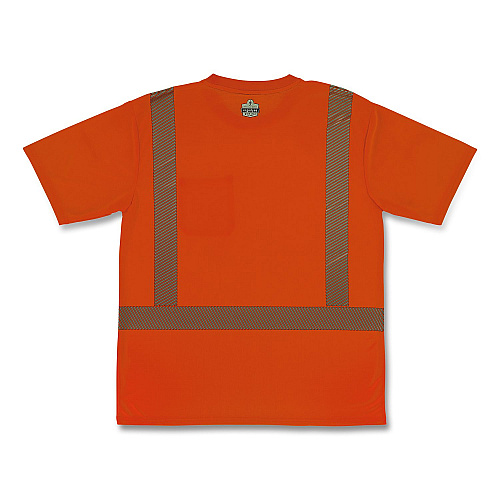 ergodyne GloWear 8292 Class 2 Performance Hi-Vis T-Shirt, Large, Orange (22244)