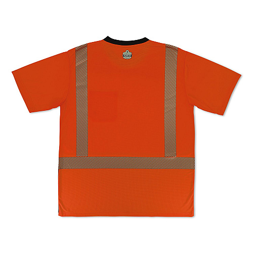 ergodyne GloWear 8294BK Class 2 Performance Hi-Vis T-Shirt with Black Bottom, 2X-Large, Orange (22286)