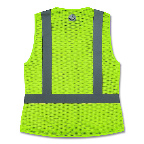ergodyne GloWear 8210HLW-S Class 2 Women's Hi-Vis Vest with Hook-and-Loop, Polyester, Small, Lime (22402)