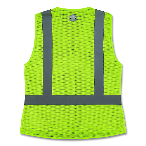 ergodyne GloWear 8210HLW-S Class 2 Women's Hi-Vis Vest with Hook-and-Loop, Polyester, 2X-Large, Lime (22406)